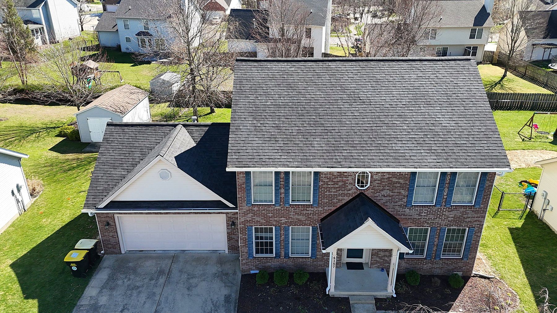 Completed roof in Bloomington