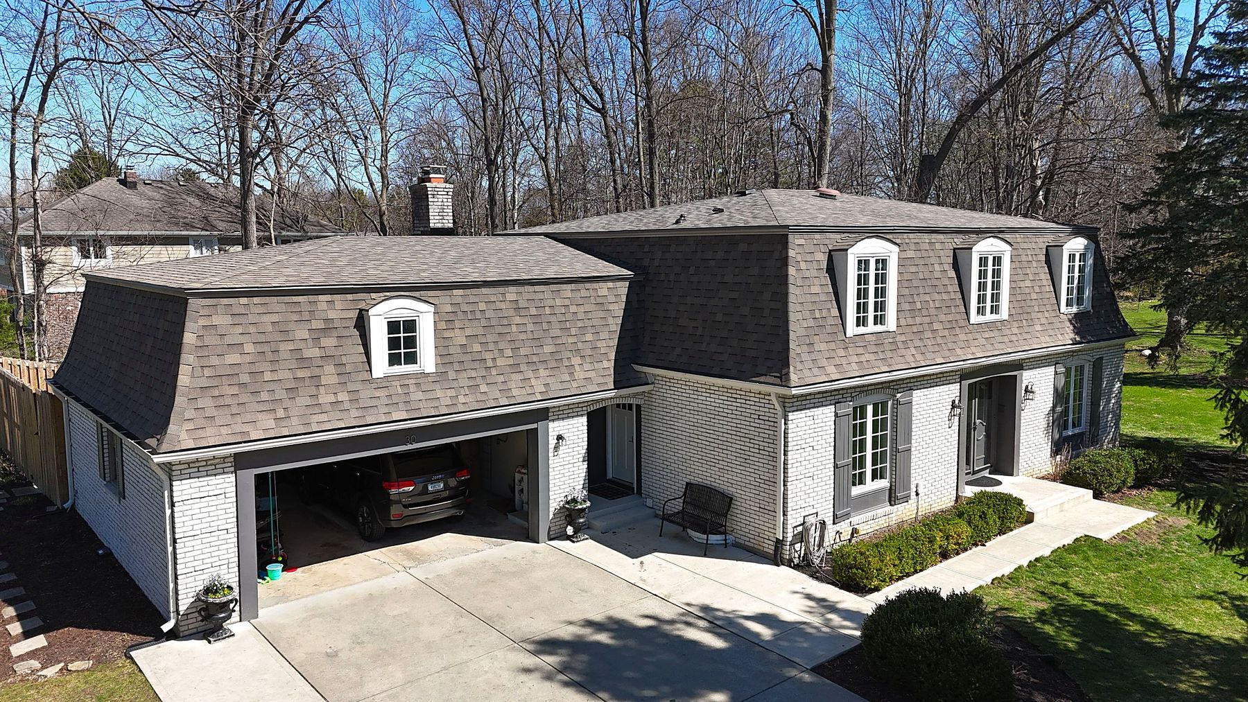 Mansard roof in Carmel