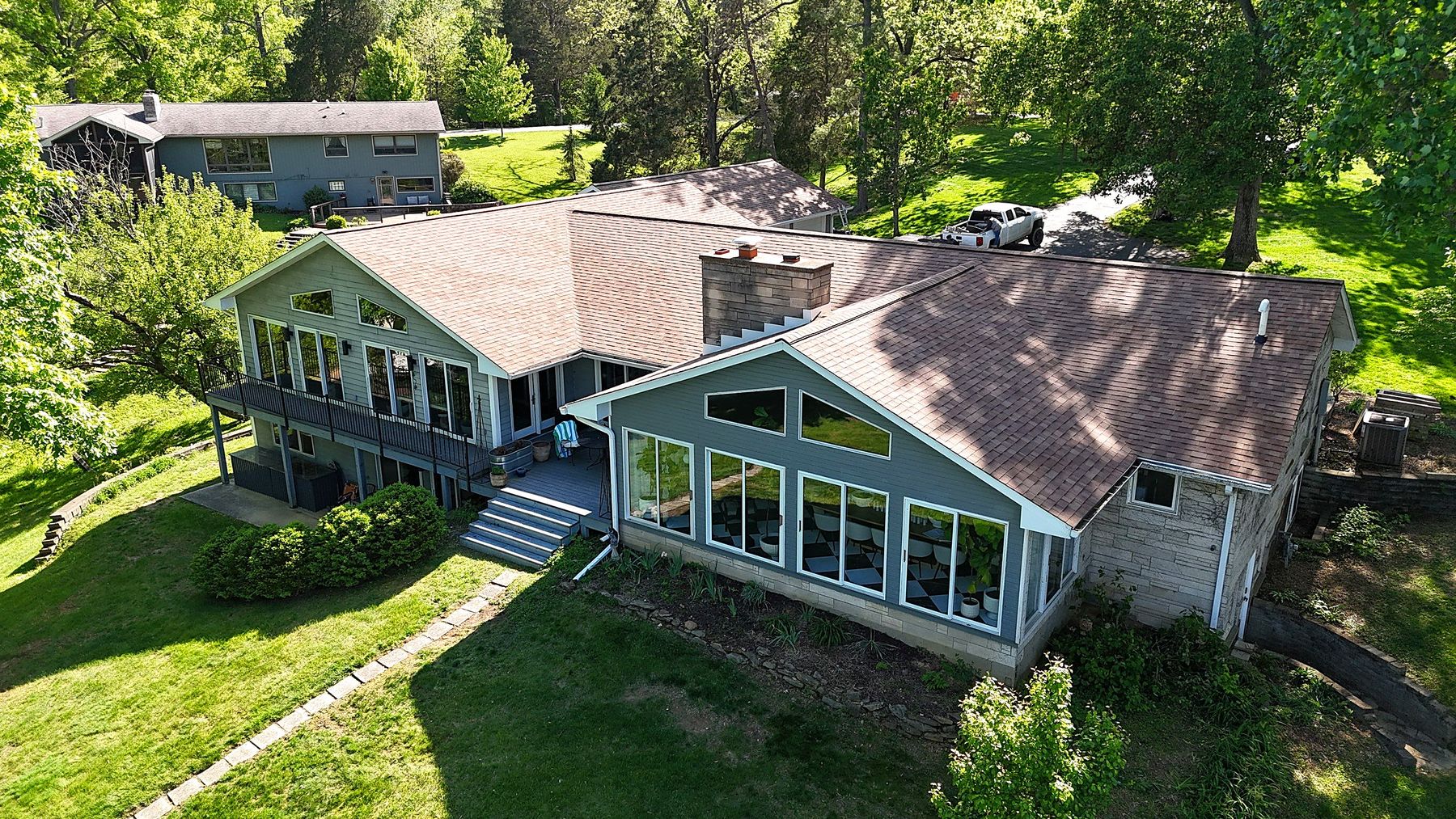 Completed roof and windows in Columbus